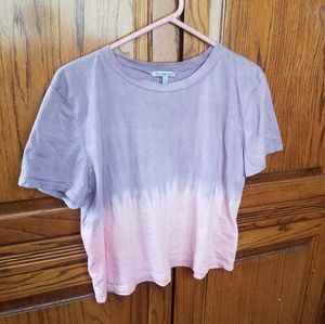 Lavender/Pink Tie Dye Cropped Tee